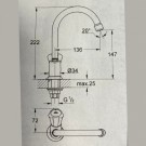 Grohe drikkevannskran - teknisk tegning thumbnail