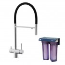 Eco Friendly vannfilter pakke med Eco Una 3-veis kran for rent filtrert drikkevann og forbruksvann i en og samme kran.  thumbnail