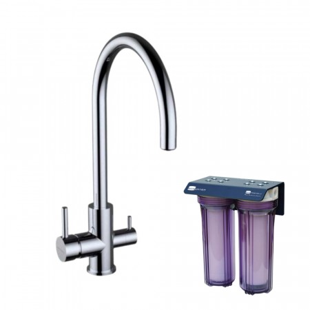 Eco Friendly (POU) vannfilter med Ares 3-veis kran