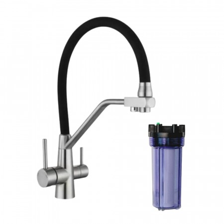 Eco Friendly Light (POU) vannfilter med Queen 3-veis kran
