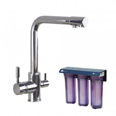 Eco Friendly Plus (POU) vannfilter med Ecosoft 3-veis kran