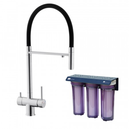 Eco Friendly Plus (POU) vannfilter med Una 3-veis kran