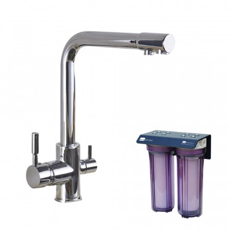 Eco Friendly (POU) vannfilter med Ecosoft 3-veis kran