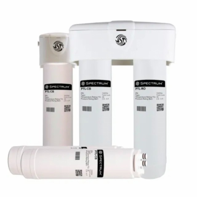 Vannfiltersystem Twist & Lock, Filterhode med plass til 1 eller 2 filterpatroner