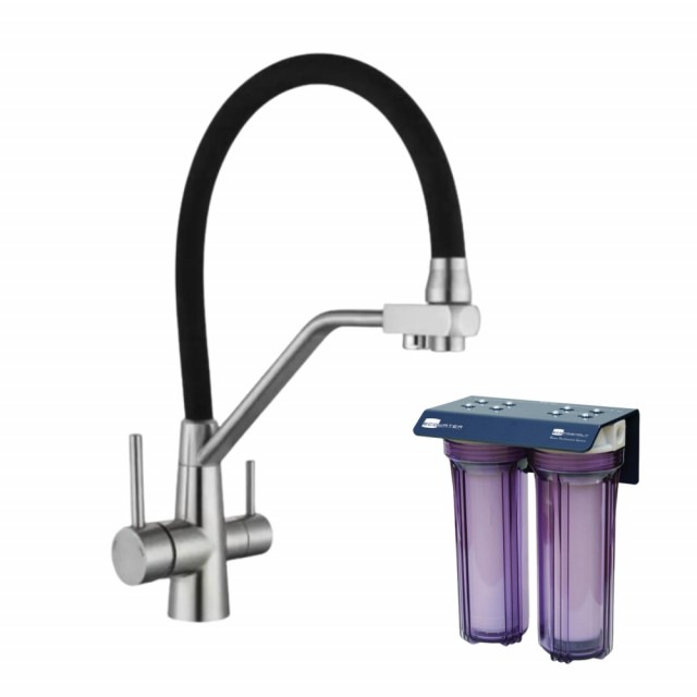 Vannfilter Eco Friendly med Eco Queen 3-veis kran - komplett pakke for trygt og rent drikkevann!