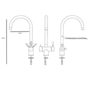 Ares treveis kran teknisk tegning