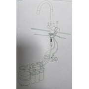 Eco Esla sort treveiskran eksempeloppsett med RO vannfilter