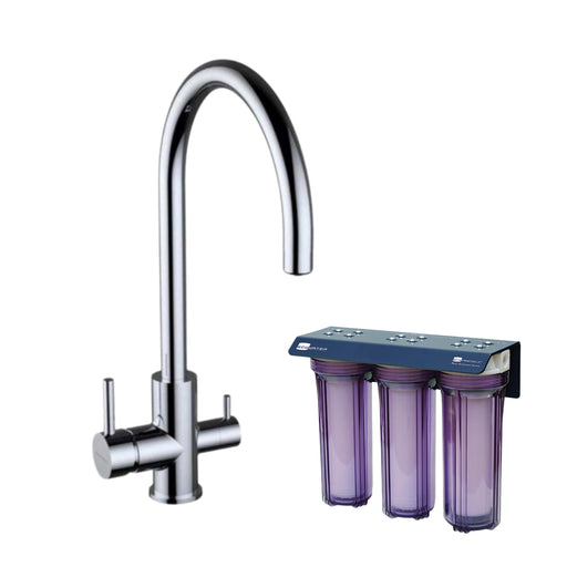 Eco Friendly Plus vannfilter med Ares treveiskran