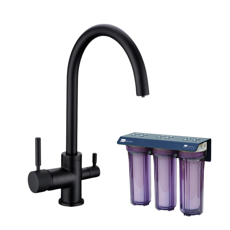 Eco Friendly Plus (POU) vannfilter med Esla 3-veis kran