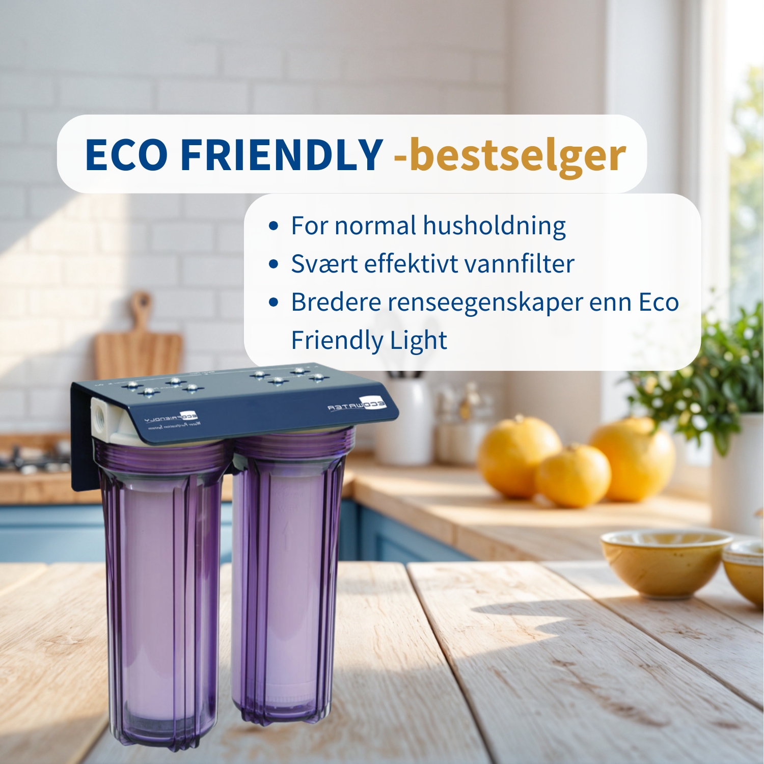 Eco Friendly drikkevannsfilter