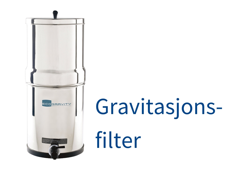 Gravitasjons vannfilter